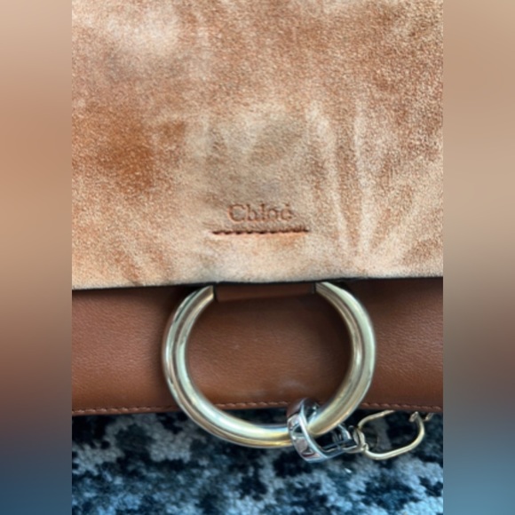 chloe faye bag tobacco Chloe Suede Calfskin Small Faye Shoulder Bag Tobacco